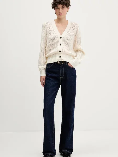 Кардиган з додаванням вовни Sisley бежевий