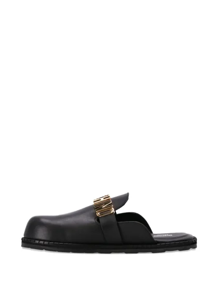 Papuci tip mules Moschino din piele negru