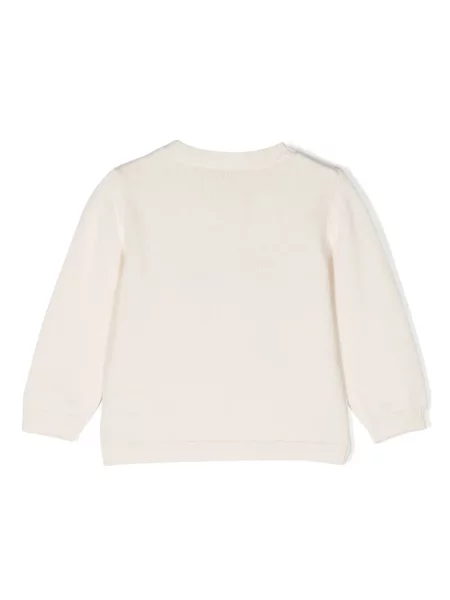 Sweter dziecięcy Bonpoint biały