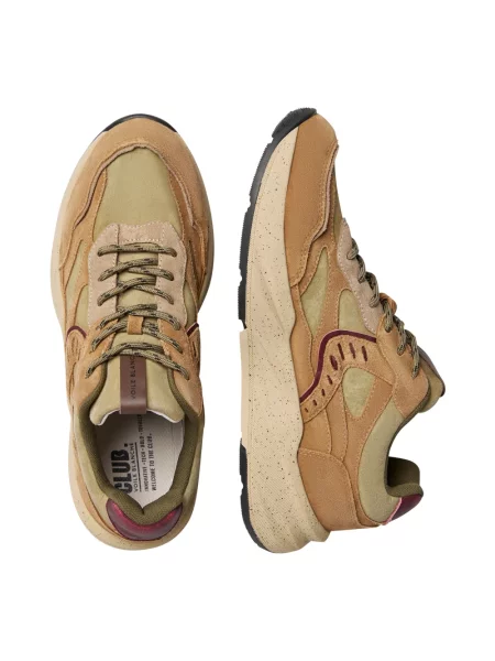 Sneakersy Voile Blanche skórzane brązowe