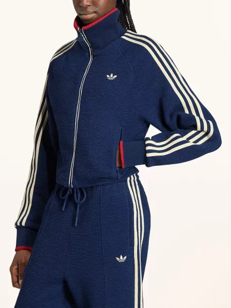 Adidas Originals Bunda Na Trénink Firebird Z Džerzeje tmavě modrá / režná červená