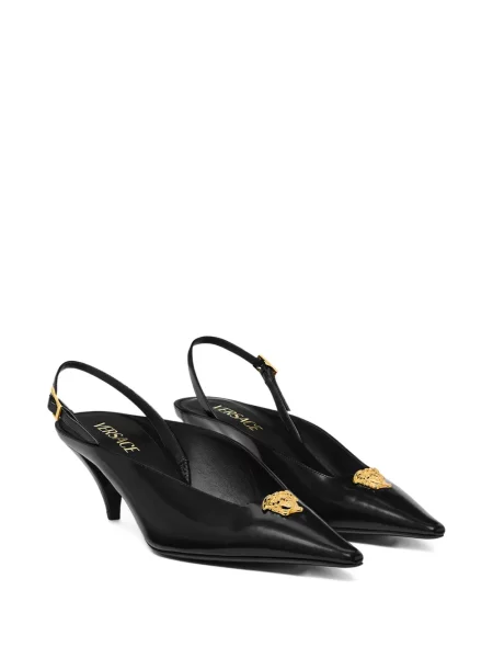 Papuci tip mules Versace negru