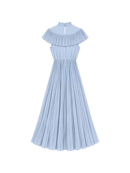 Rochie N°21 cu volane albastru