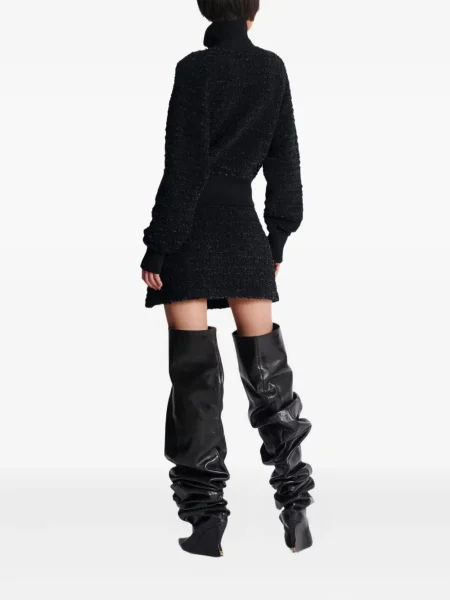 Geacă bomber Balmain din tweed negru