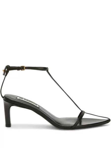 Sandale Jil Sander din piele negru