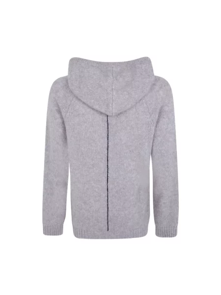 Bluza z kapturem Giorgio Armani z kapturem szara