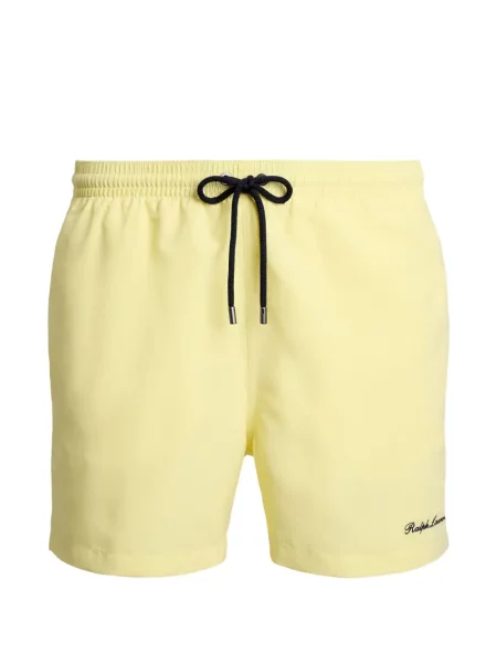 Slip de baie Ralph Lauren Purple Label cu autograf cu cordon galben