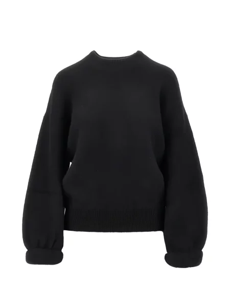 Pulover Isabel Marant tricotate cu decolteu rotund negru
