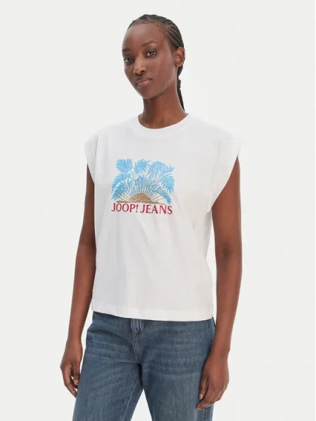 JOOP! Jeans Póló Tosha fehér