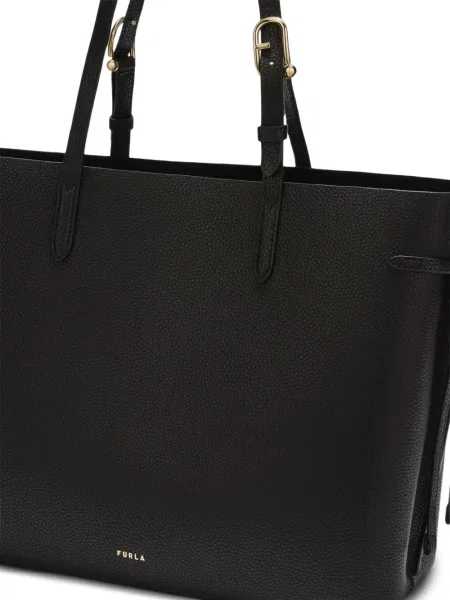 Geanta de piele Furla din piele negru