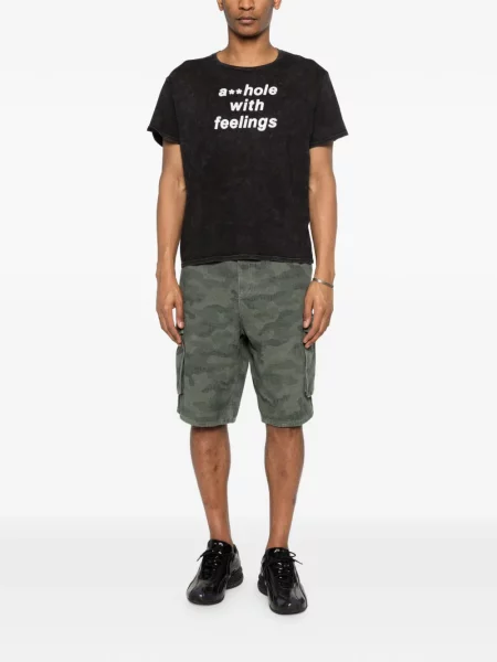 Tricou R13 cu decolteu rotund gri