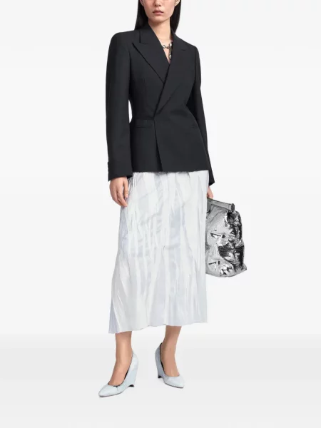 Cu centură sacou Maison Margiela plic negru