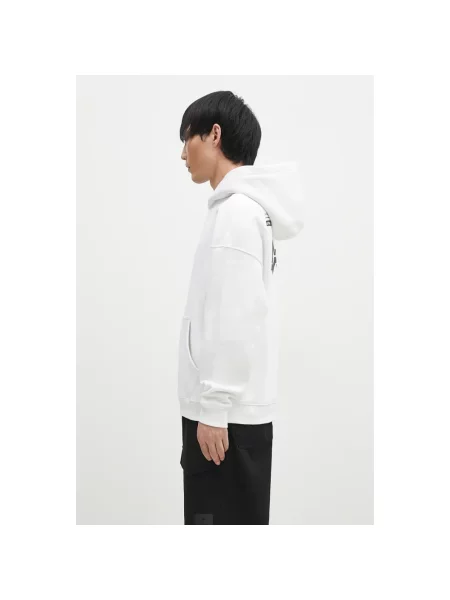 Bluza z kapturem Alpha Industries z kapturem biała