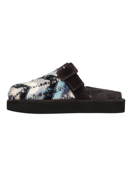 Klapki mules Missoni zamszowe
