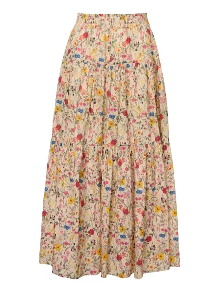 Lollys Laundry Fustă Sunset / albastru / galben / verde pin bej