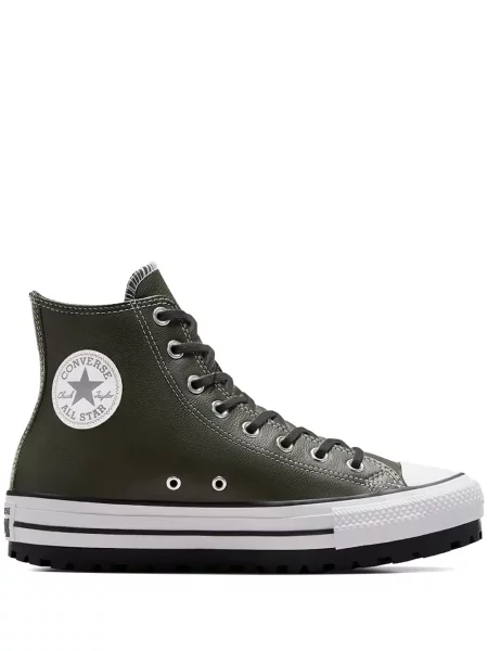 Sneakerși Converse Chuck Taylor All Star din piele cu autograf alergare negru