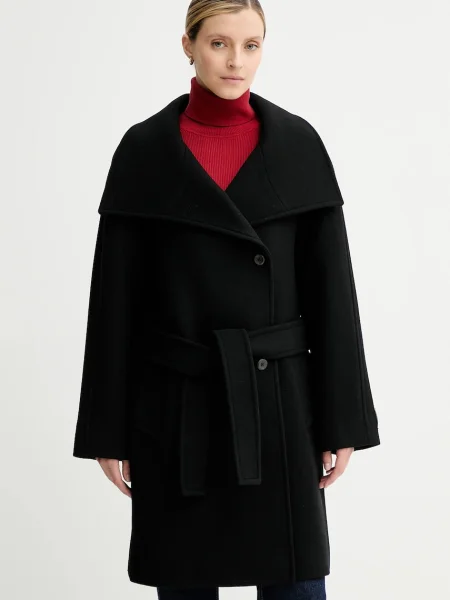 Calvin Klein palton de lână negru