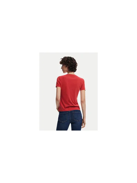 Desigual Póló Love Dsgl Regular Fit piros
