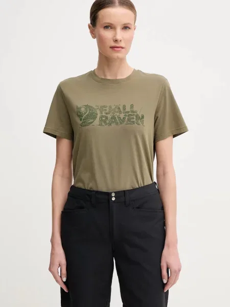 Спортна тениска Fjallraven Lush зелено