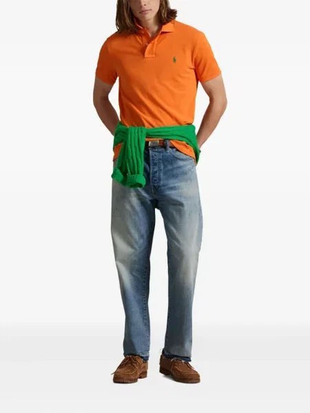 Μικρός κασκέτο Polo Ralph Lauren με χαμηλή μέση υφαίνω διαγωνίως πράσινο