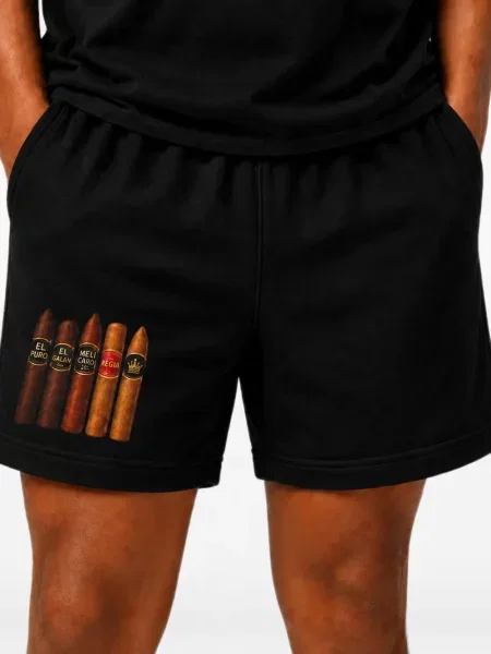 Pantaloni scurți Melt cu imagine negru