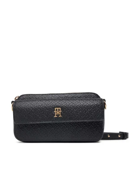 Tommy Hilfiger Дамска чанта Th Icon Camera Bag Mono черен