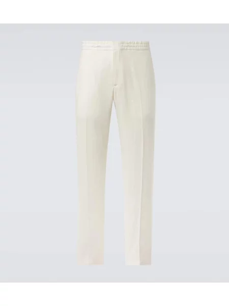 Pantaloni Zegna de in alb
