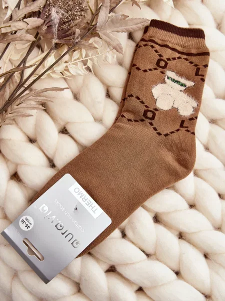 Чорапи Aura.via кафяво