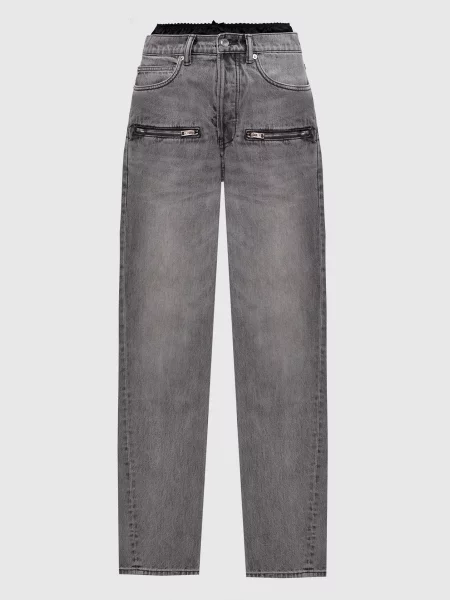 Джинсы Alexander Wang серые