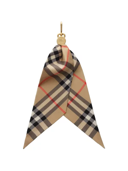 Fular Burberry de mătase în carouri