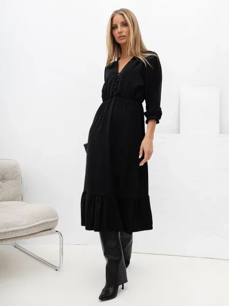 Midi haljina Italy Moda crna