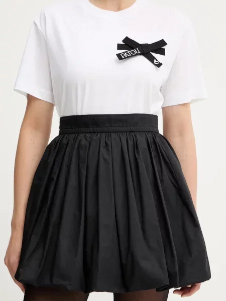 Patou fustă din mini evazați negru