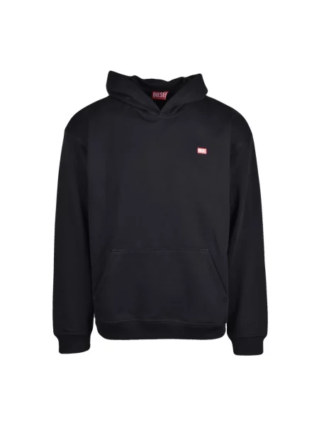 Bluza z kapturem Diesel z kapturem czarna