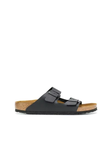 Klapki Birkenstock skórzane czarne