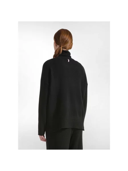 Pulover Deha cu guler înalt negru