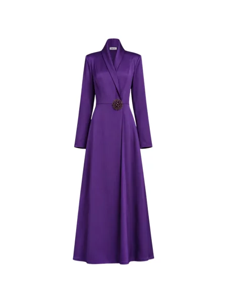 Gulerat rochie maxi Baruni violet