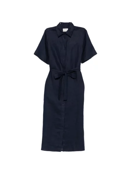 Cu centură rochie midi Gant albastru