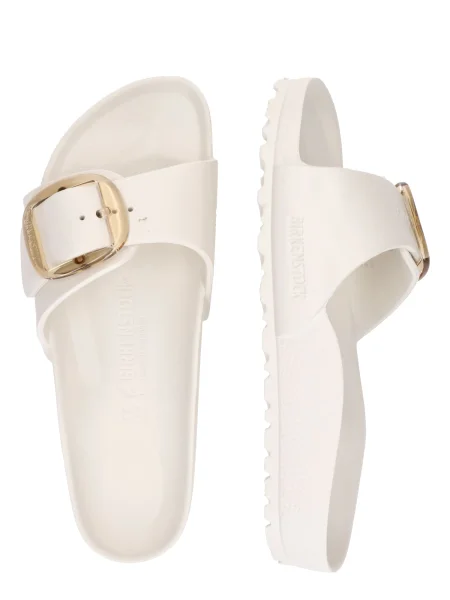 BIRKENSTOCK Šľapky Madrid šedobiela biela