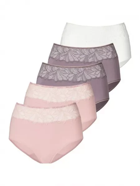 VIVANCE Spodnje hlačke temno siva / pastelno roza bela