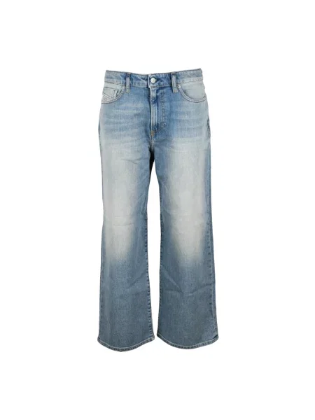 Szerokie jeansy Diesel niebieskie