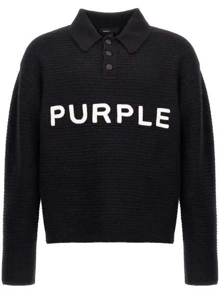 Polo Purple Brand tricotate negru
