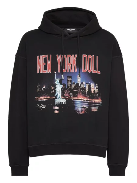 Hanorac cu glugă Dsquared2 negru