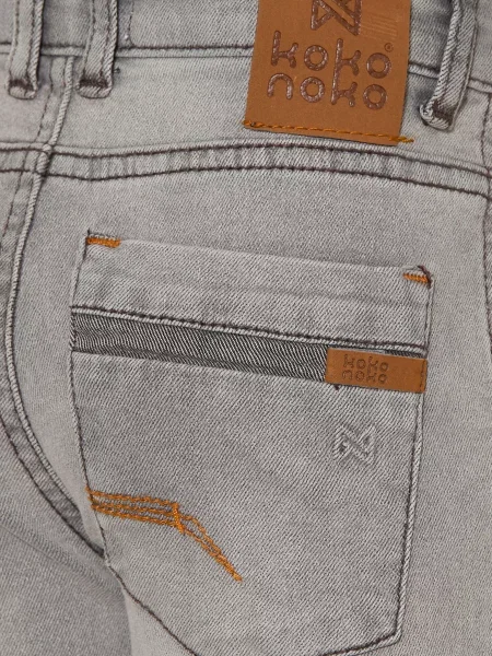 Koko Noko Jeansy Cargo O Luźnym Kroju grau szare