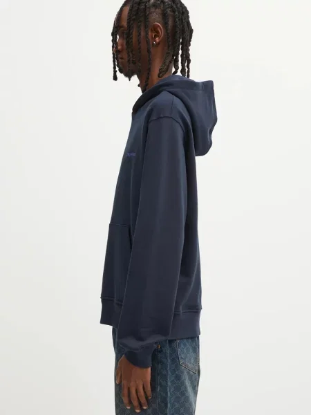 Μπλούζα Daily Paper Candle Label Hoodie ναυτικό με κουκούλα μπλε