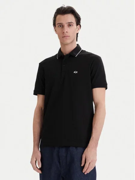 Armani Exchange Polo czarny