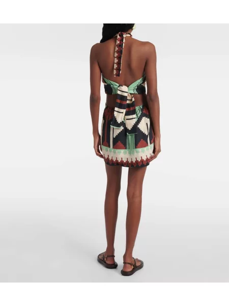 Rochie Johanna Ortiz de in cu imagine cu gât halter