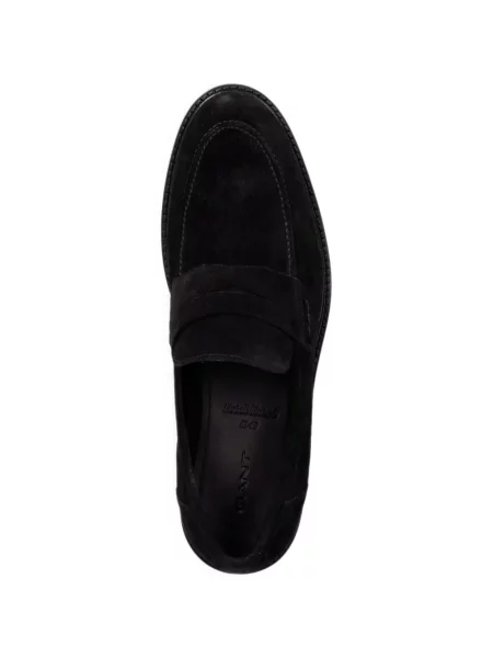 Pantofi loafer Gant din piele de căprioară negru