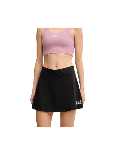 Mała mały spódnica mini Emporio Armani Ea7 do tenisa czarna