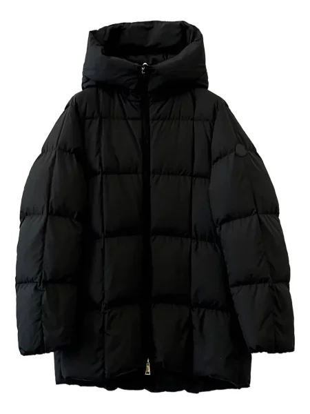 Geacă Moncler cu glugă negru