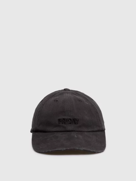 Кепка Friday з вінтажним ефектом Vetements чорна